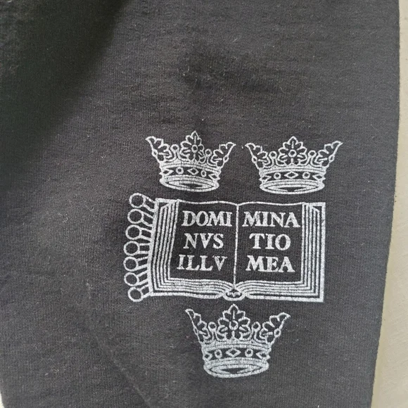 Unisex Black Cambridge University Preppy Sweatshirt Size L Cotton/Polyester - Picture 4 of 10